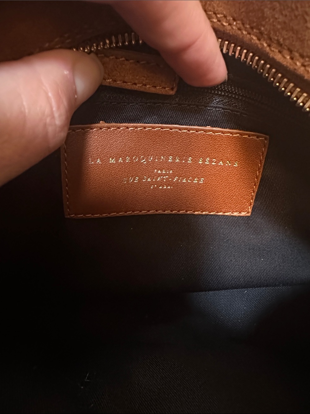 Sezane Dean Bag Faux Suede Crossbody - Picture 5 of 7
